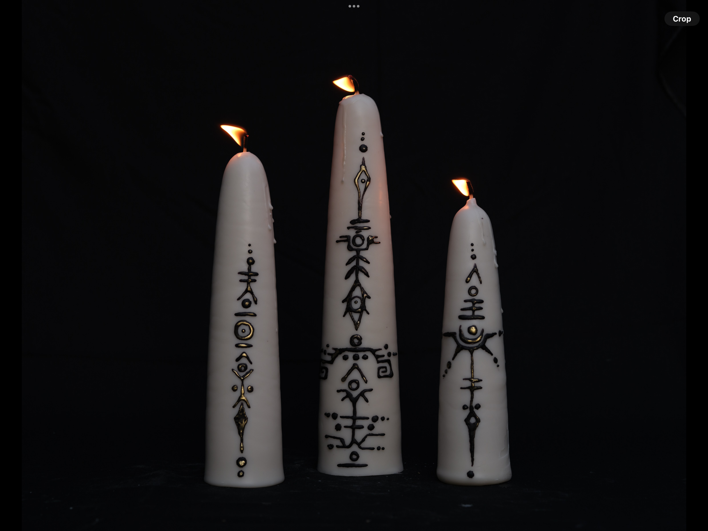 Heka pillar candles on dark background sacred subscription box